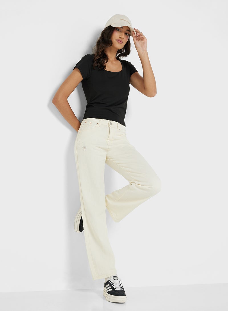 Ginger Mid Rise Straight Fit Jeans  - Image 1