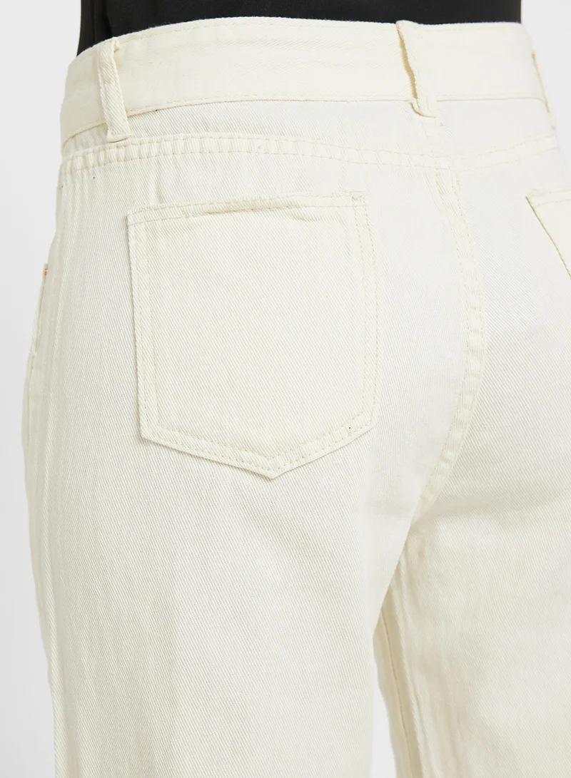 Ginger Mid Rise Straight Fit Jeans
