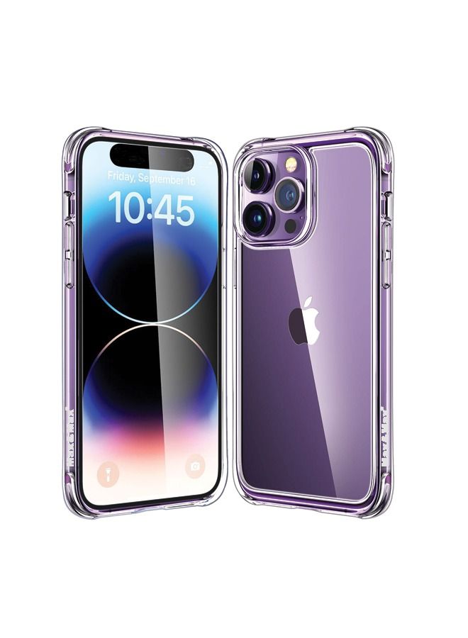 ماكس آند ماكس جراب شفاف لهاتف iPhone 14 Pro Max - غطاء TPU ناعم فائق النحافة مضاد للاصفرار ومقاوم للصدمات مع حماية من السقوط والخدوش المتعددة - غطاء خلفي شفاف - Image 1