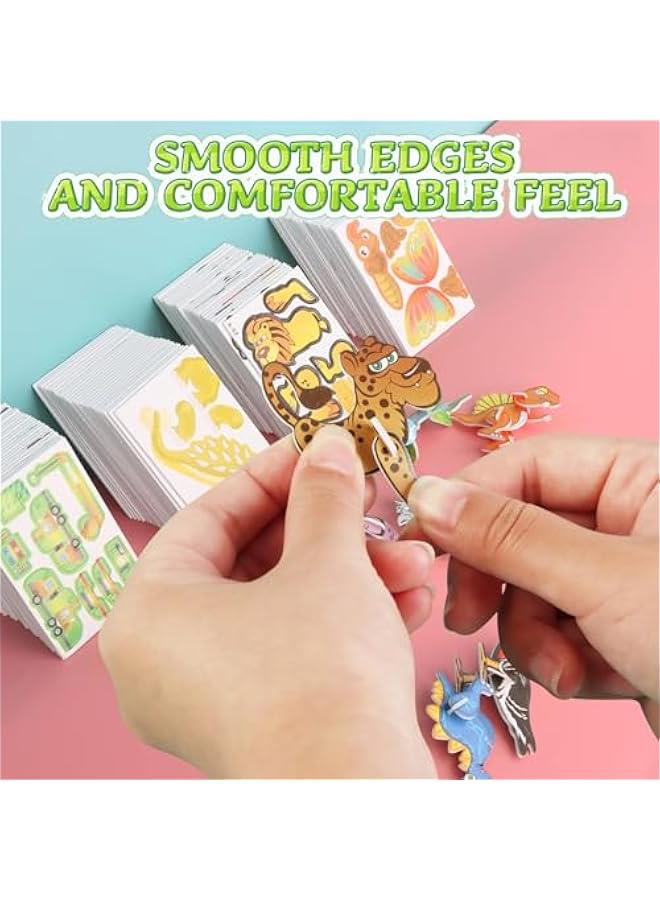 3D Cartoon Puzzles for Kids, Educational 3D Cartoon Puzzle, 100 Pcs 3D Cartoon Puzzles for Kids Ages 4-8, 3D Puzzles for Kids Educational Montessori Toys (25 pcs Animal) - Image 5