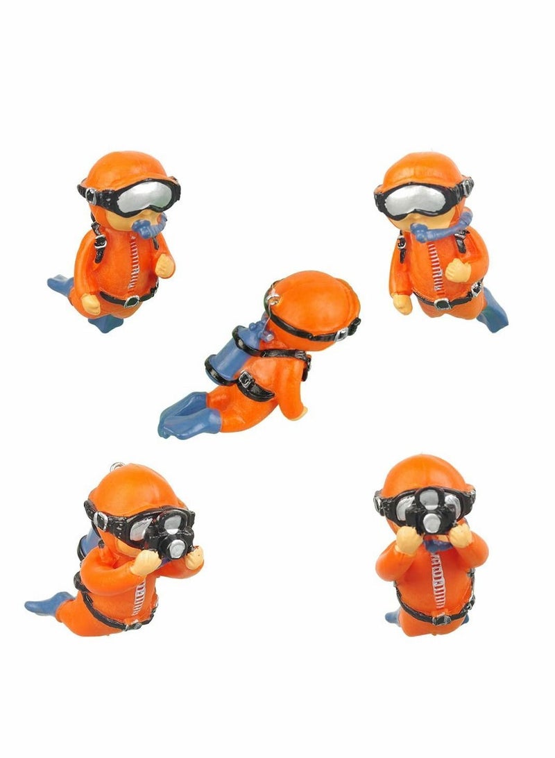 SYOSI Floating Fish Tank Decorations，Aquarium Decorations, Lovely Diver Device Accessories，Suitable for All Kinds of Tanks（2 Pack） - Image 5