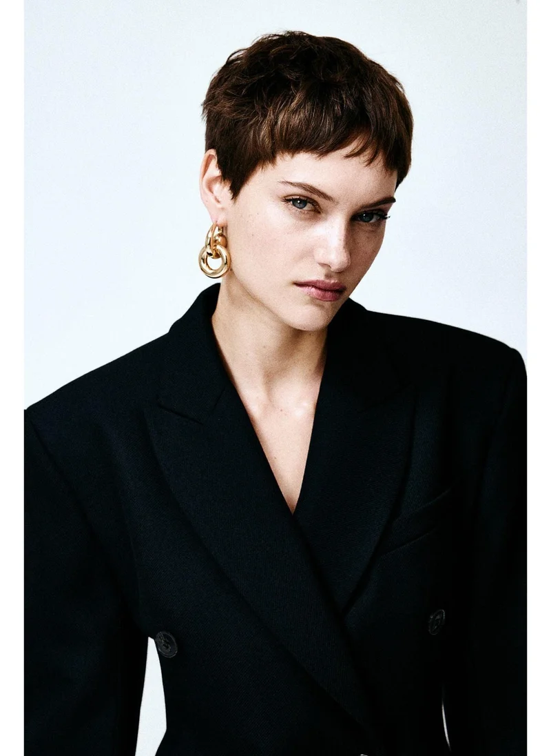 اتش اند ام Chunky hoop earrings