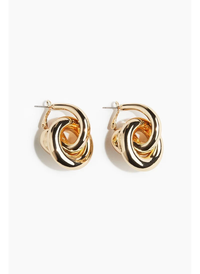 اتش اند ام Chunky hoop earrings
