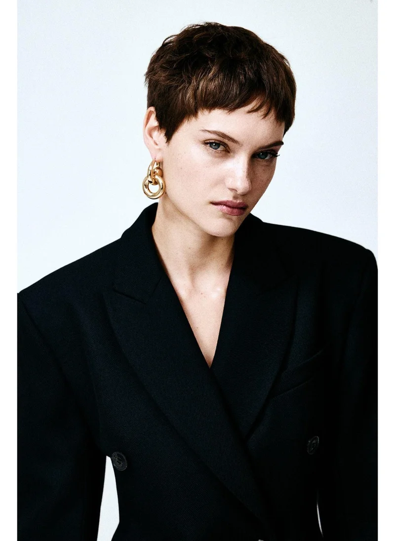 اتش اند ام Chunky hoop earrings