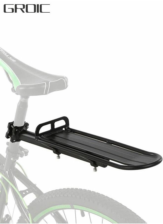 GROIC Bicycle Rack Bicycle Rack, Adjustable Alloy Bike Rack, Aluminum Alloy Waterproof Bicycle Luggage Rear Rack Retractable, Bicycle Equipment Accessories, MTB Flat Carrier  - Image 1