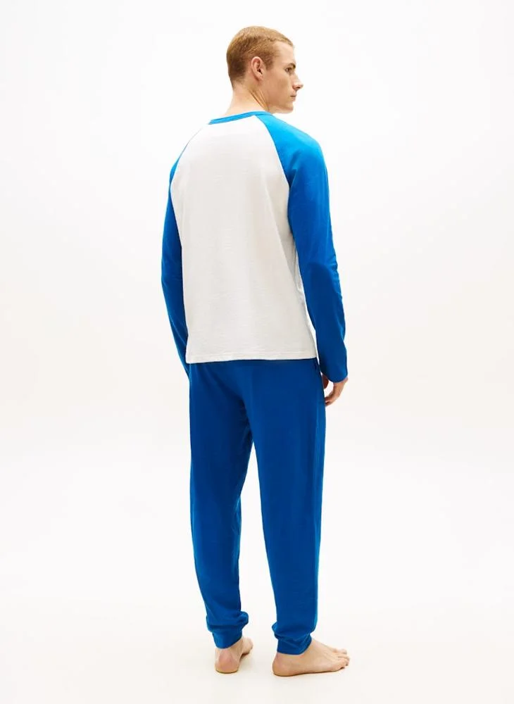 TOMMY HILFIGER Essential Textured Jersey Long Pyjama Set