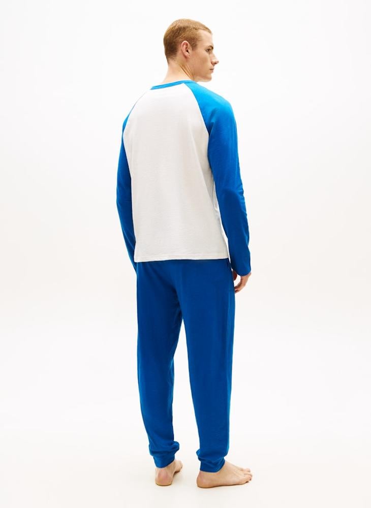 TOMMY HILFIGER Essential Textured Jersey Long Pyjama Set - Image 2
