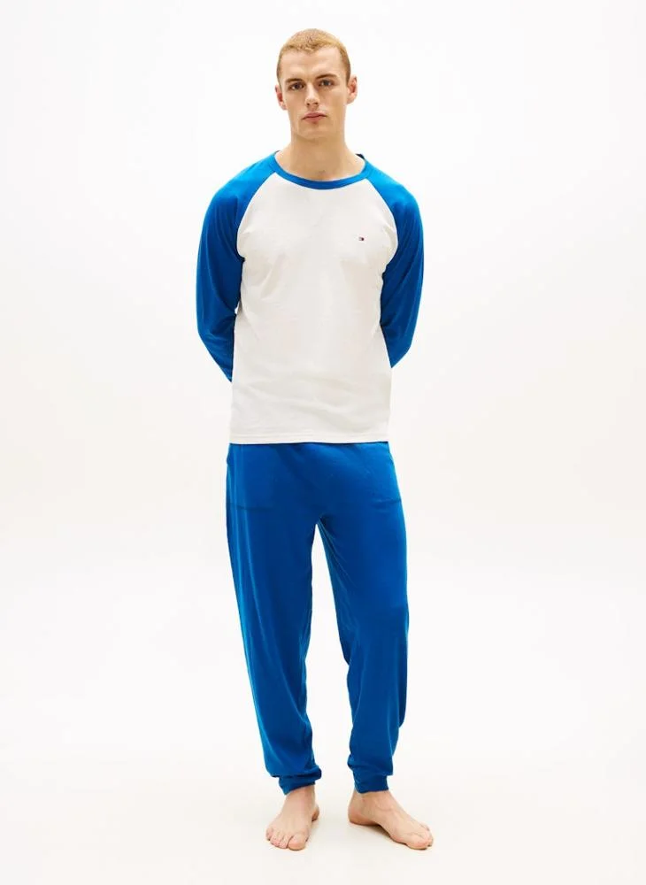 TOMMY HILFIGER Essential Textured Jersey Long Pyjama Set