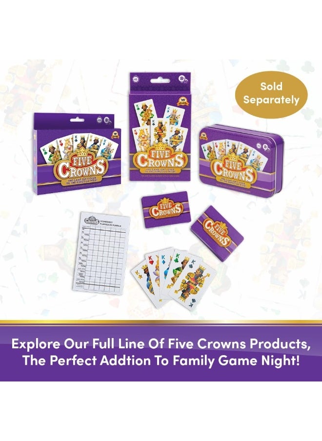 PlayMonster - PlayMonster Five Crowns — The Game Isn't Over Until the Kings Go Wild! — 5 Suited Rummy-Style Card Game — For Ages 8+ - Image 1