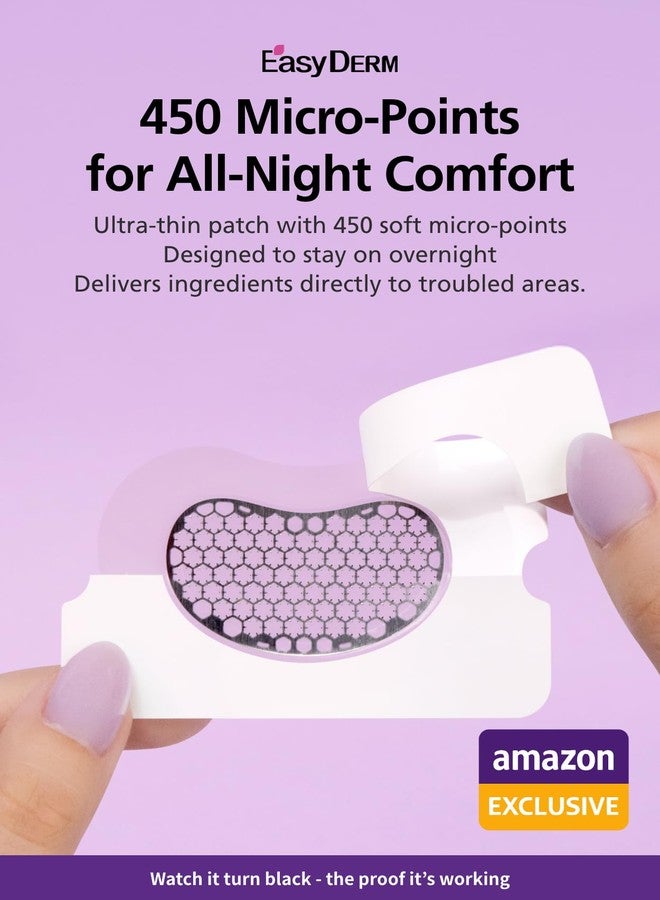 DWEasyDerm EasyDerm Quick Calming Magnesium Patches WIDE – 2 Large Face Acne Patches for Breakouts, TikTok Viral Microdot, With Bonus CICA Mini Ampoule, Summer and Travel Essentials - Image 4