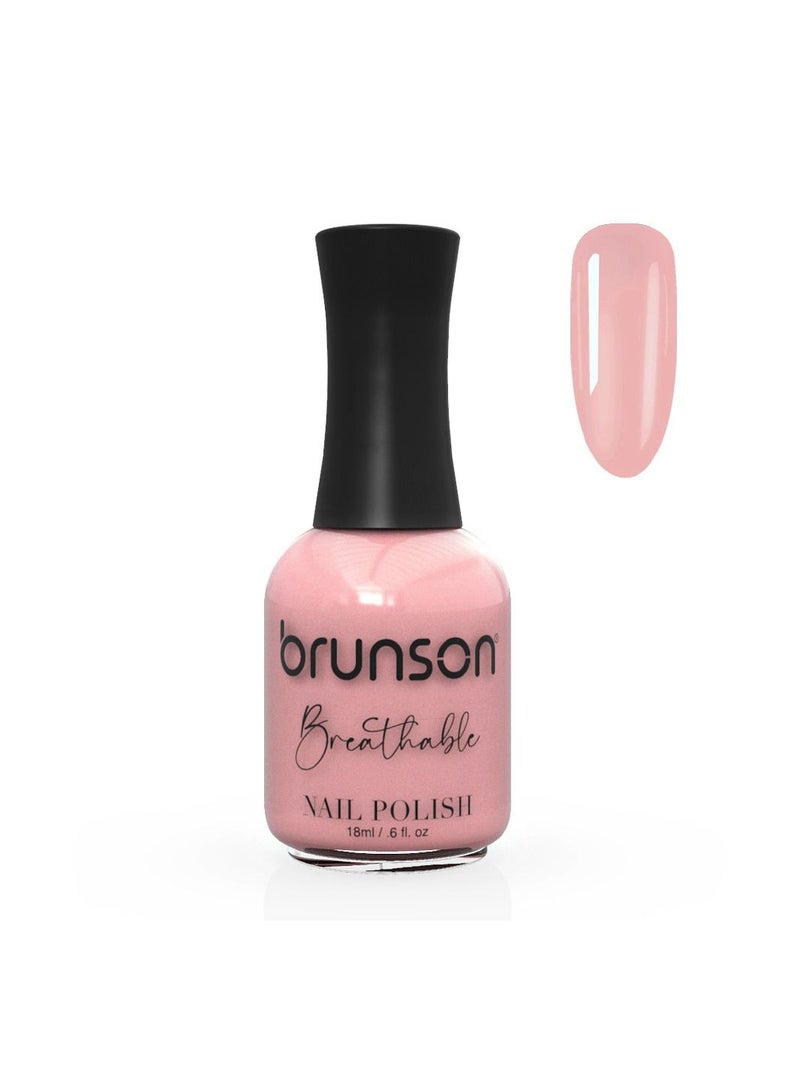 Brunson Breathable Nail Polish Halal Nail Lacquer Wudu friendly Quick Dry long lasting but easy peel off Glossy Shine Water Based Nail paint 18ml