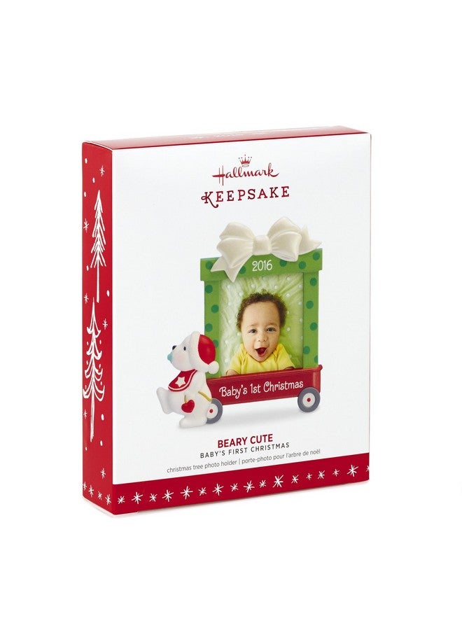 Hallmark Keepsake Baby'S First 2016 "Beary Cute Dated Picture Frame Holiday Ornament - Image 4