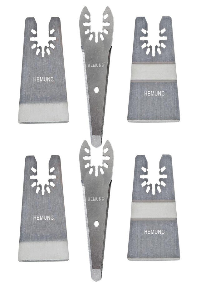 HEMUNC 6PCS oscillating Tool Scraper Blades Universal fit Multitool Scraper Blades, Compatible with Dewalt Dremel Rockwell Makita Bosch Fein Multimaster Milwaukee Porter Cable Ridgid Ryobi - Image 1