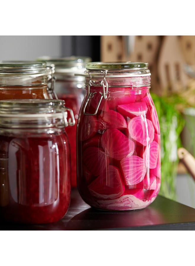 Zaboon Jar With Lid, Clear Glass, 1.8 L - Image 3