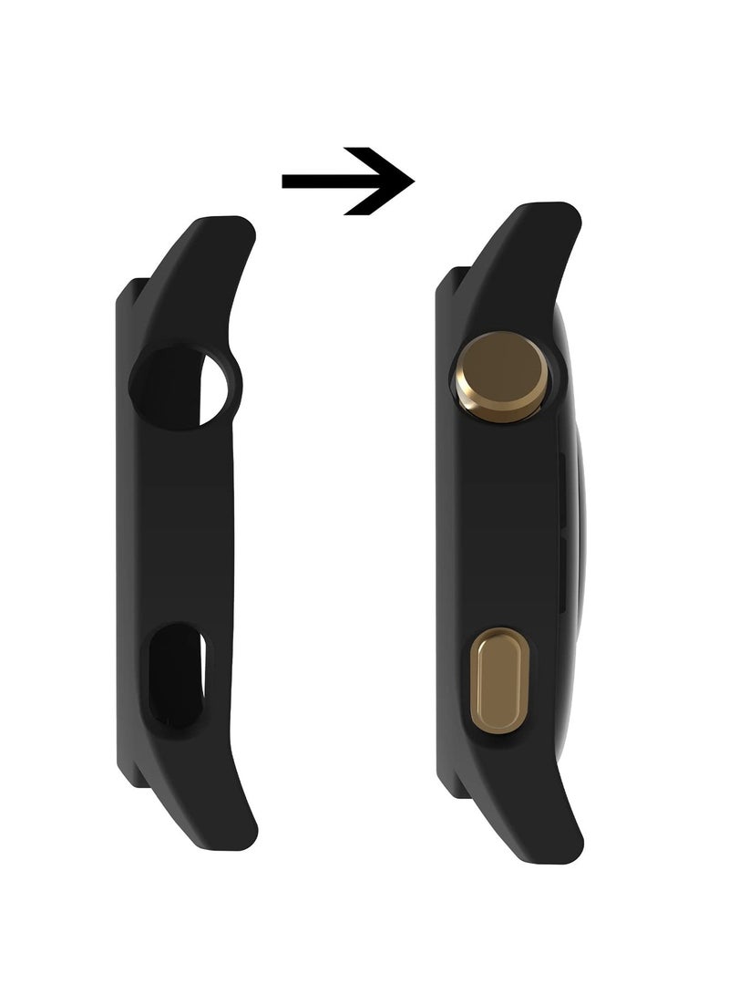 2Pack Ultra Thin 9H Tempered Glass Screen Protector Case for Huawei Watch GT3 46mm Black Transparent - Image 5