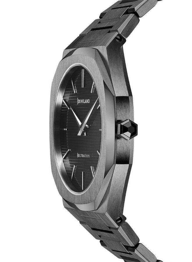 D1 MILANO UTBJ15 GUNMETAL ULTRA THIN BRACELET 40MM - Image 2