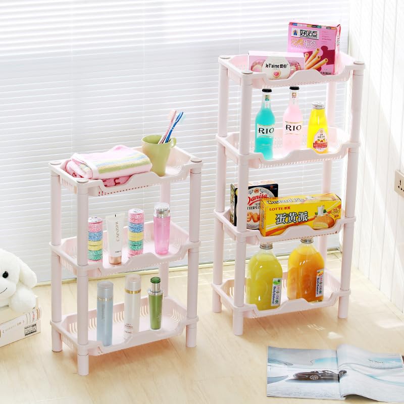 Ndola Storage Shelf Plastic Home Rectangular Storage Rack FourLayer MultiFunctional Cosmetics and Sundries Storage Rack Removable - Image 2