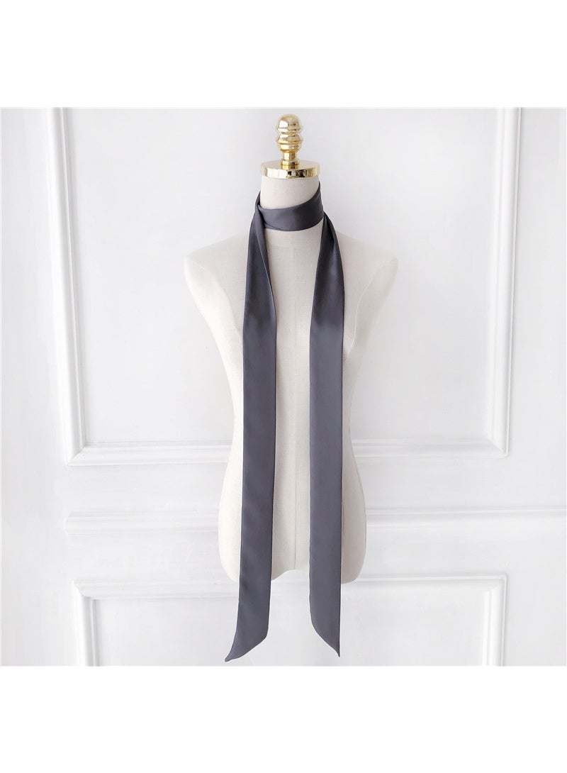 KUYING New Fashionable Slim Strip Narrow Scarf 4.5 * 195cm