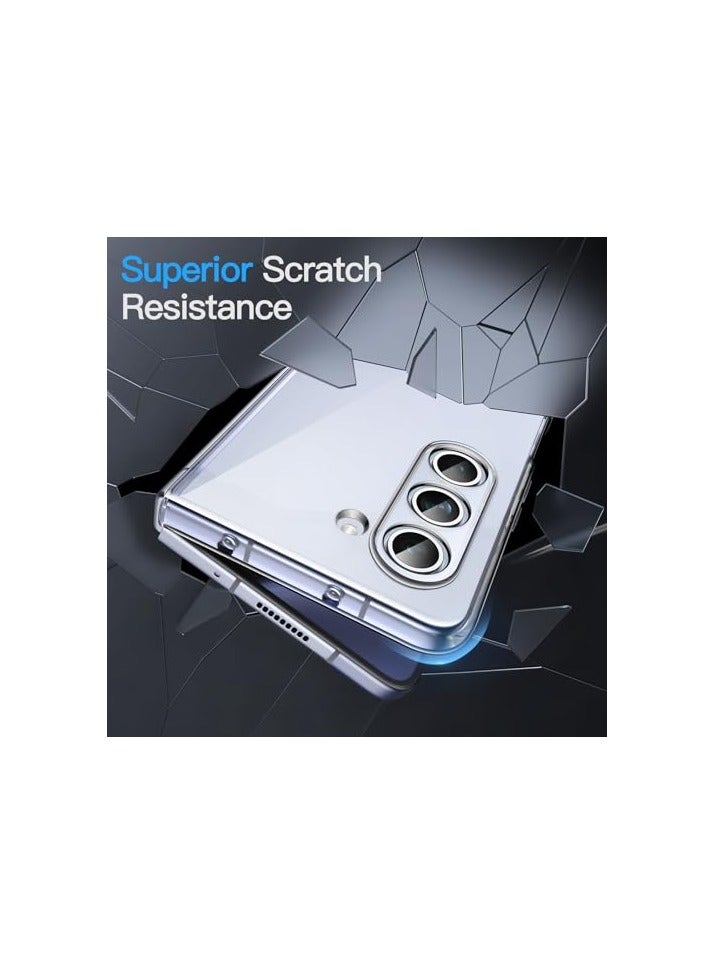 JETech Back Case for Samsung Galaxy Z Fold 5 with Camera Protection, Transparent Hard PC Protective Slim Phone Cover, Anti-Scratch (Clear) - Image 2