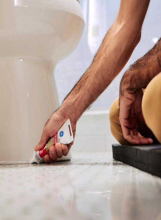 جي إي مانع تسرب سيليكون متطور من جي إي للمطابخ والحمامات، شفاف، 2.8 أونصة سائلة، عبوة أنبوب واحدة - Image 4