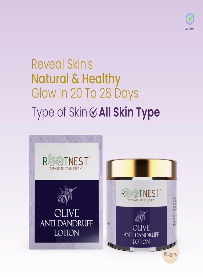Rootnest | Olive Anti Dandruff Hair Lotion | Dandruff Control & Anti Flake | Ayurvedic Scalp Treatment | 100gm - Image 2