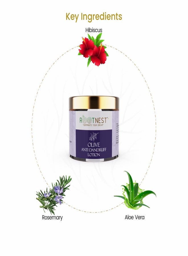 Rootnest | Olive Anti Dandruff Hair Lotion | Dandruff Control & Anti Flake | Ayurvedic Scalp Treatment | 100gm - Image 4