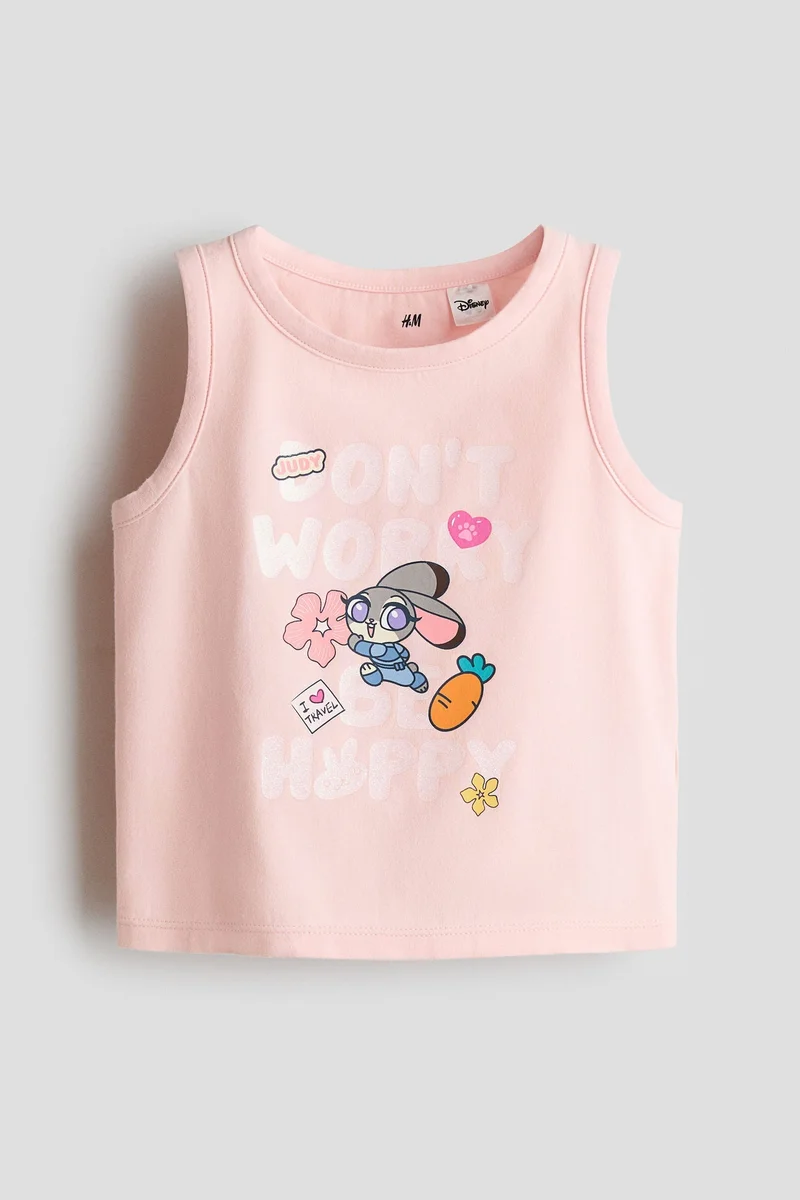 H&M Print-motif cotton vest top