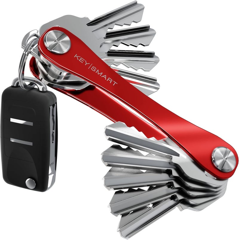 KeySmart Compact Minimalist Pocket-Sized Key Holder and Key Organizer, EDC Key Carrier w Key Ring Loop Piece for Car Key Fob Keychain Accessories - Image 1