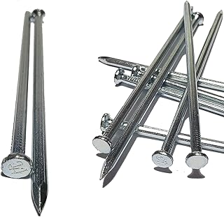 WOCHOLL WOCHOLL Metal Landscape Edging Anchoring Spikes 6 Inches Length 80 Count, Galvanized Landscape Spikes, Garden Nails for  - Image 1