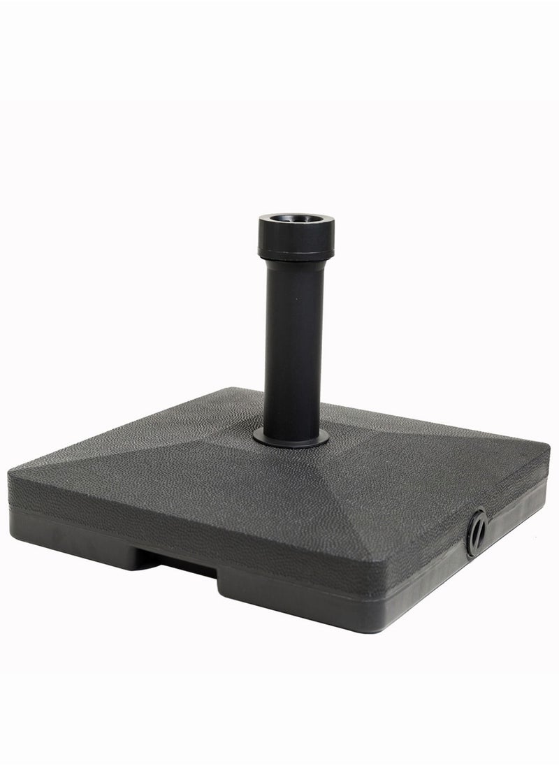 C-Hopetree 29kg Heavy Duty Water Fillable Base Stand Square for Patio Outdoor Table Umbrella Black  - Image 2