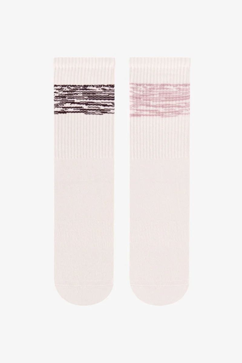 بنتي PENTI Move Striped Double Crew Socks