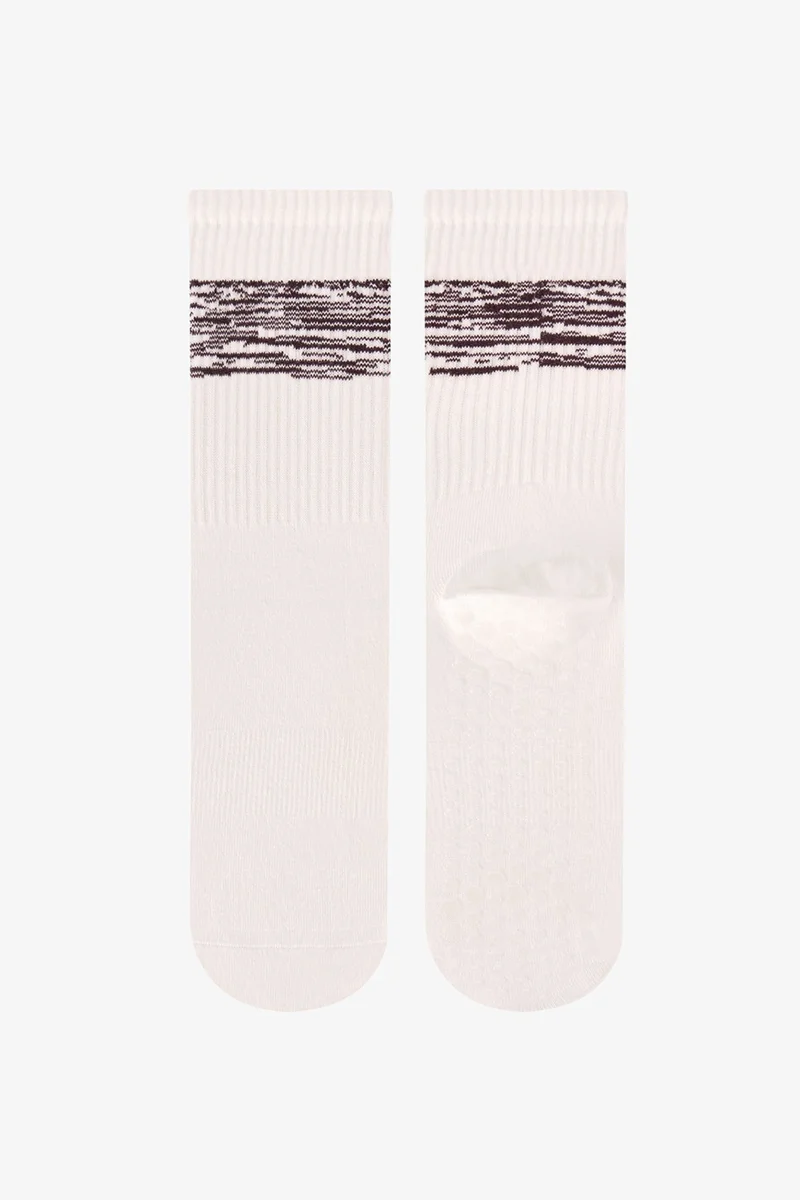 بنتي PENTI Move Striped Double Crew Socks