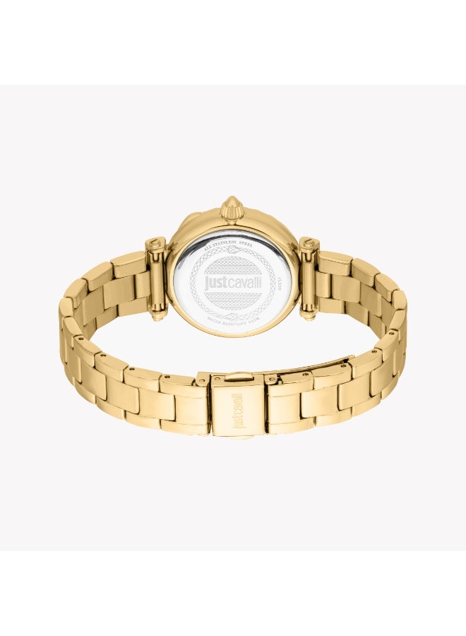 جاست كافالي ساعة نسائية من جاست كافاللي JC1L332M0055 - أنيقة جريئة باللونين الذهبيي والفضي مع لمسة من الأناقة العصرية. - Image 5