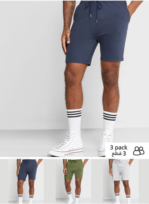 3 Pack Essential Lounge Shorts