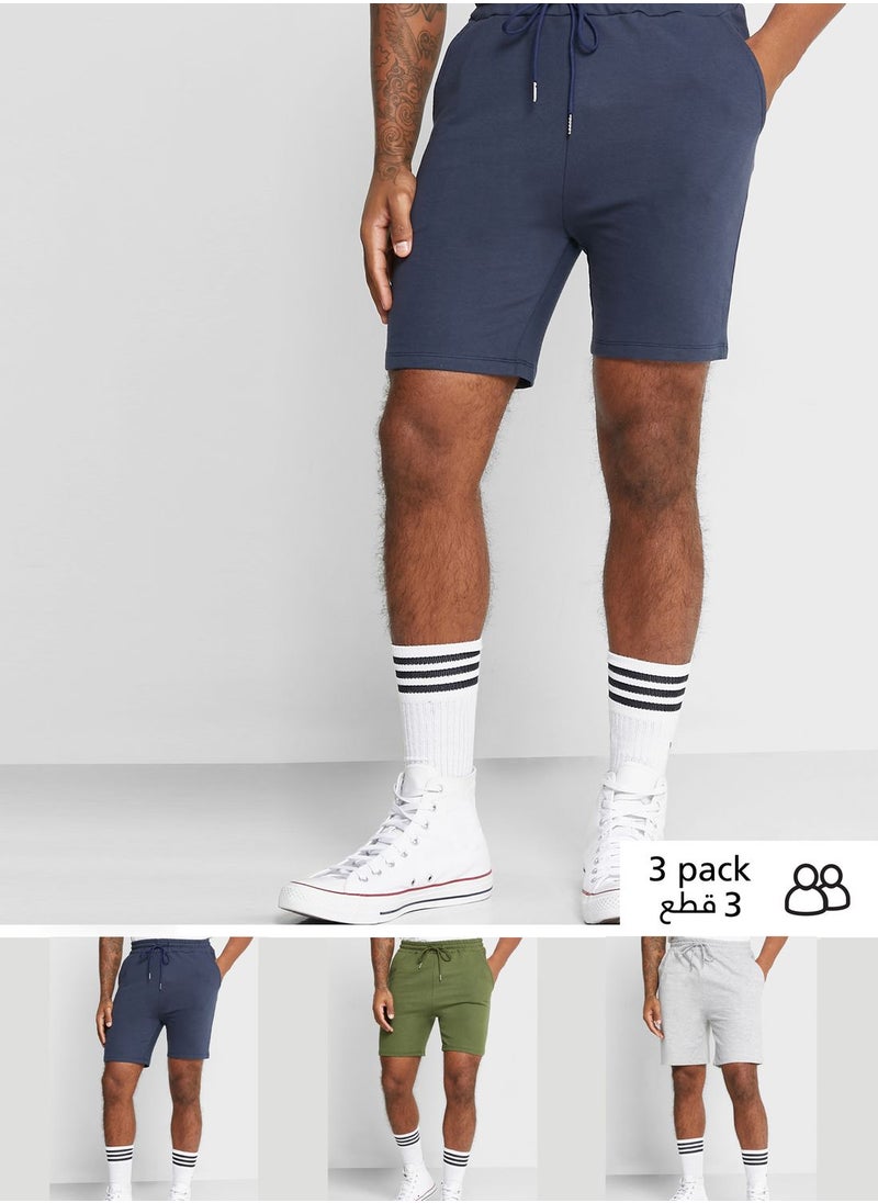 Seventy Five Basics - 3 Pack Essential Lounge Shorts - Image 1