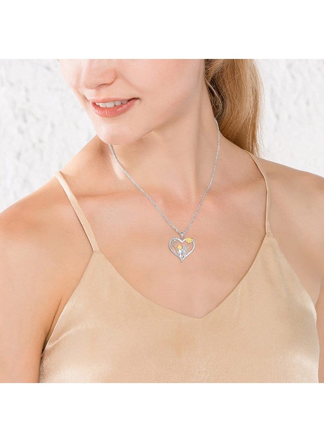 AOBOCO Sterling Silver Sisters Necklace From Sister Mothers Day Jewelry Gifts For Female Friends - Image 4