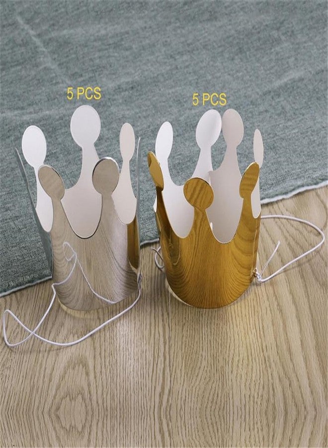 ifundom Birthday Decorations 30 pcs Birthday Paper Party Crown Party Decoration (Silver) - Image 5