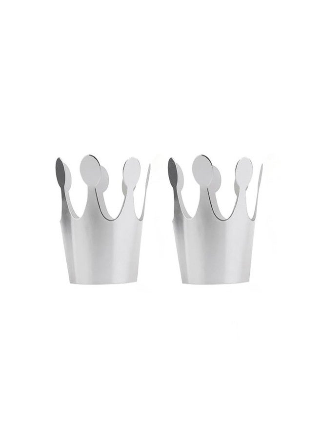 ifundom Birthday Decorations 30 pcs Birthday Paper Party Crown Party Decoration (Silver) - Image 1