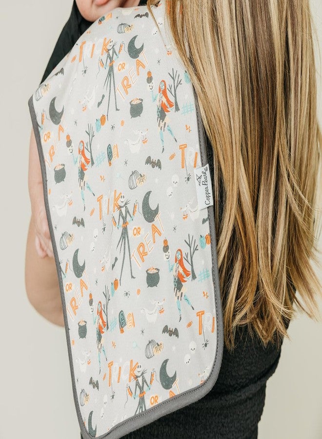 Copper Pearl Baby Burp Cloth Large 21''x10'' Size Premium Absorbent Triple Layer 3-Pack Gift Set 'Nightmare Before Christmas' - One Size - Image 4