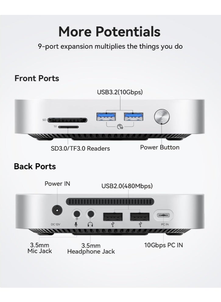 Orico - ORICO MiniLink SSD Docking Station – High-Speed Dock with SSD Storage for Mac Mini 2024 (Up to 3000MB/s Read Speed) - Image 1