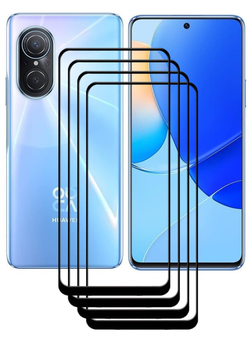 ACLIX 4 Pieces Antistatic ESD Dustproof Premium Quality High Definition Tempered Glass Screen Protector Designed For Huawei nova 9 SE - Image 1