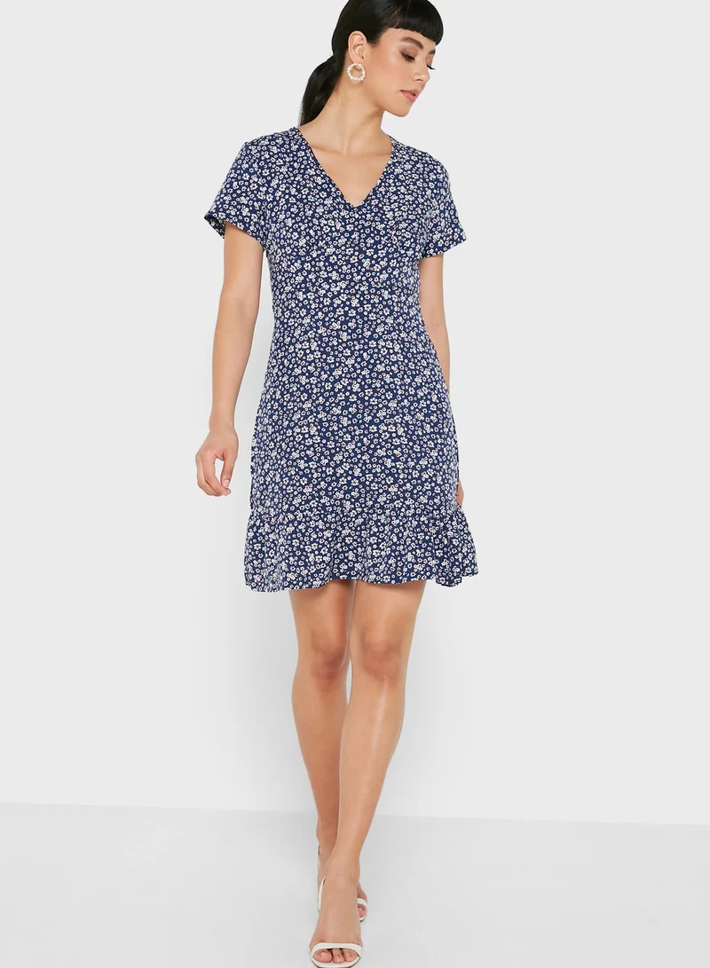 ELLA Ditsy Print Dress