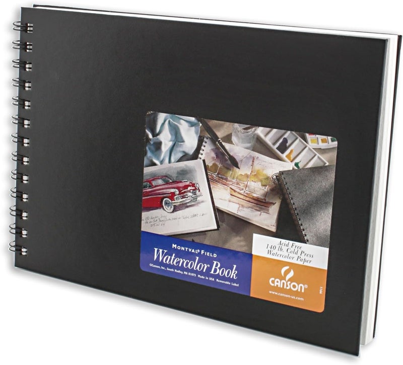 CANSON Field Watercolor Wirebound Book Size 7 H x 10 W