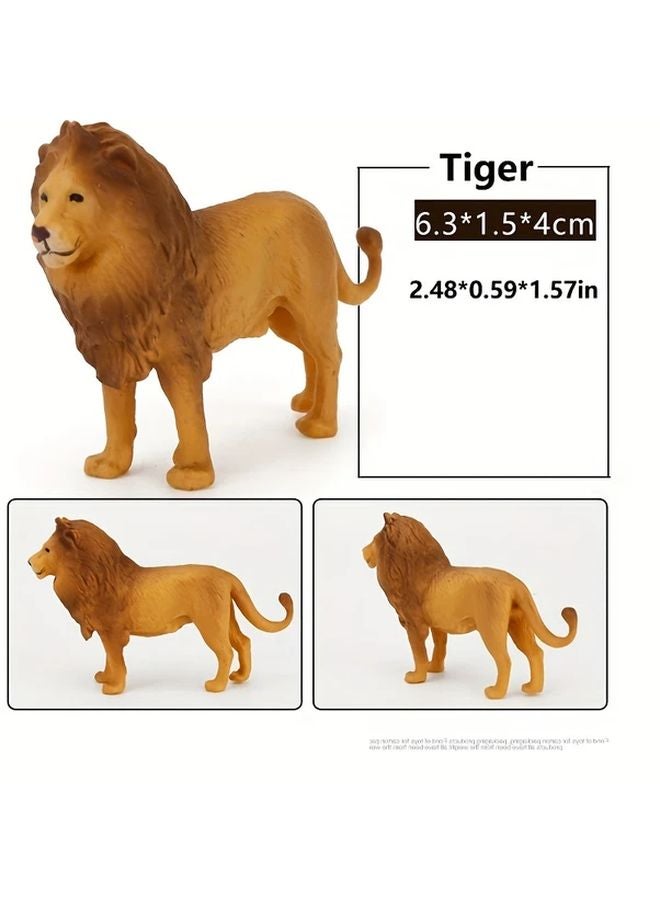 Wild Animals Matching Cards Language Learning Flashcards Earthy Yellow Plastic - Image 3