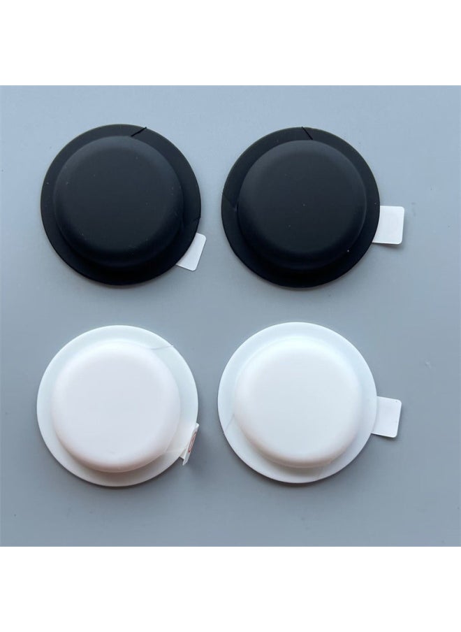 Generic - Applicable To For Apple Airtags Protective Case Airtgas Silicone Four-in-one Positioning Tracker Protective Soft Case-Color:Black + White + Brown Red + Grass Green-Applicable Model:For Apple Airtags - Image 1