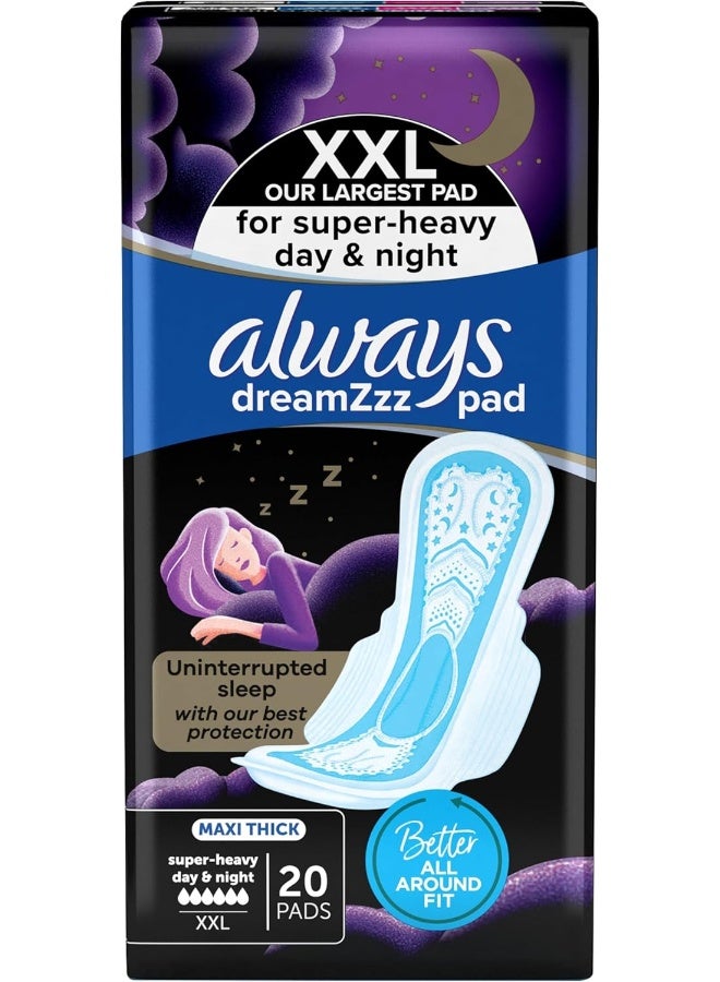 Always Pads Maxi Thick XXL for Super Heavy Night 20 Sanitary Pads - Image 1
