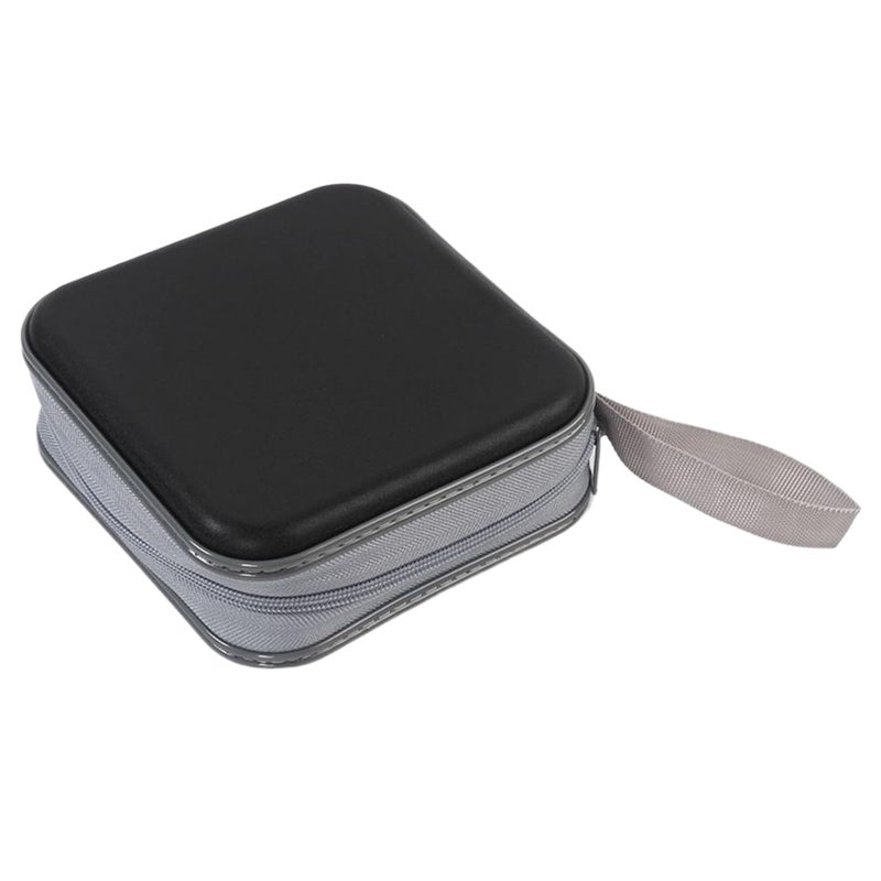 Black CD Case Holder Organizer Wallet With 48 Capacity For Protective Storage - Image 2