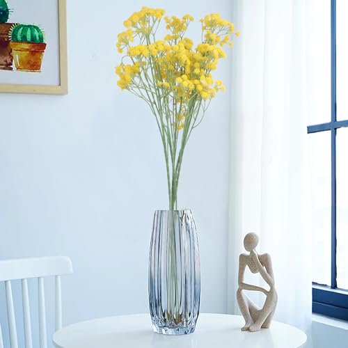 HOMEVERSE 05 Pcs Baby Breath/Gypsophila Artificial Fake Silk Plants Wedding Party Decoration Real Touch Flowers DIY Home Garden(Yellow-05) - Image 1