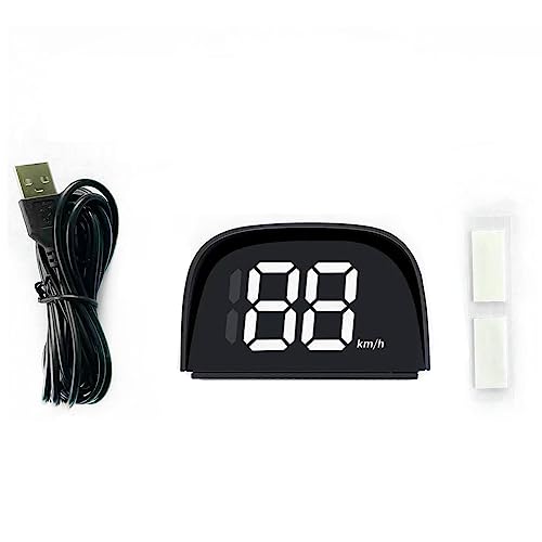 Shkalacar Car Digital GPS Speedometer Car HUD Heads Up Display with Speed, Mph/Kmh，USB Plug and Play for All Car - Image 1