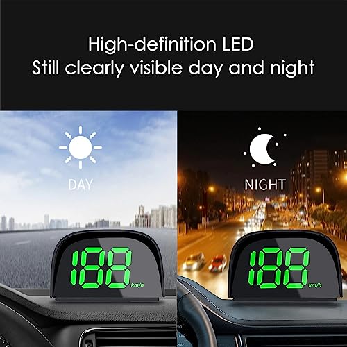 Shkalacar Car Digital GPS Speedometer Car HUD Heads Up Display with Speed, Mph/Kmh，USB Plug and Play for All Car - Image 5